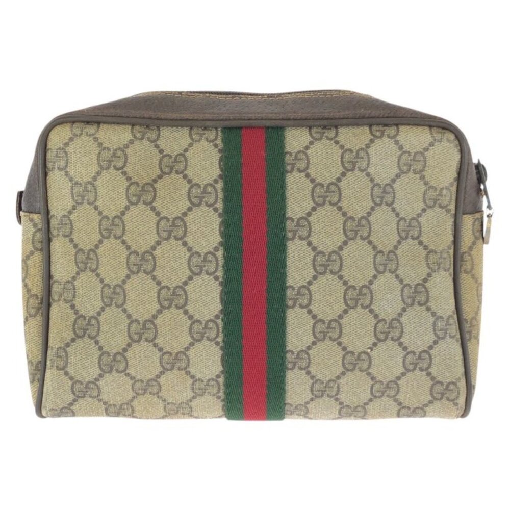 Gucci Vintage Sherry Clutch Beige Brown - Picture 2 of 9